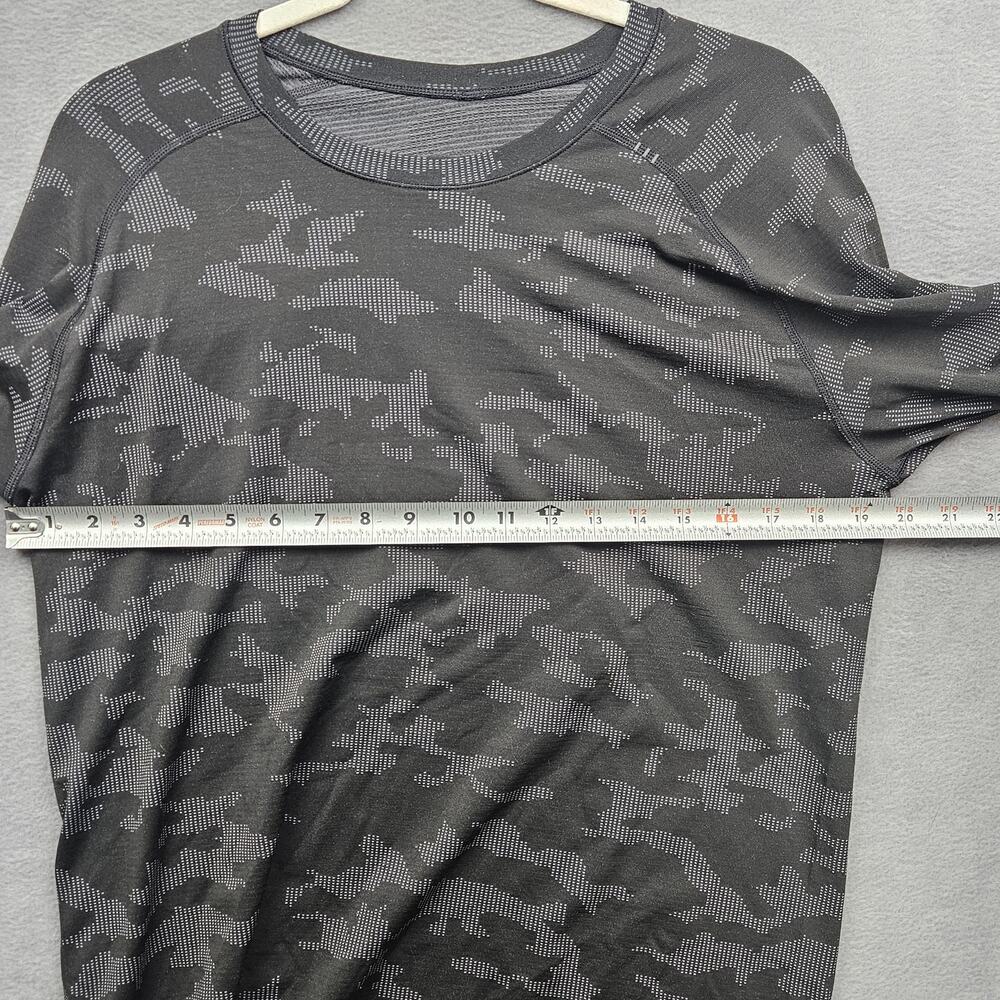 Lululemon Live In Practice Camo Long Sleeve Athletic Top Gray Size Medium - Picture 5 of 6